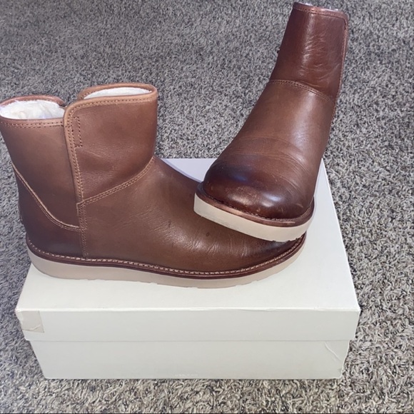 UGG Brown Leather Boots - Picture 4 of 12